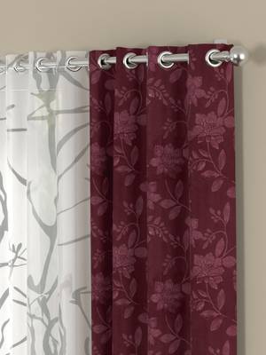 ROSARA HOME Olivia Wallace Pack of 4 Door Curtains 2