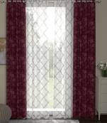ROSARA HOME Olivia Bruno Pack of 4 Door Curtains