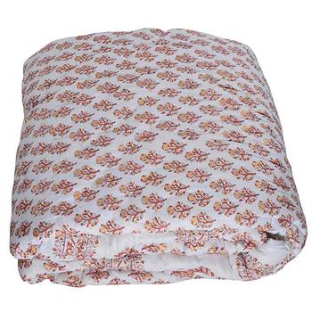 Fancy Handblock Floral Print Double Bed Razai 3