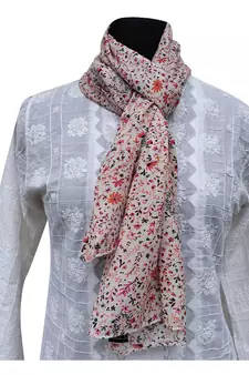 Appealing Muslin Fabric Multicolor Printed scarf