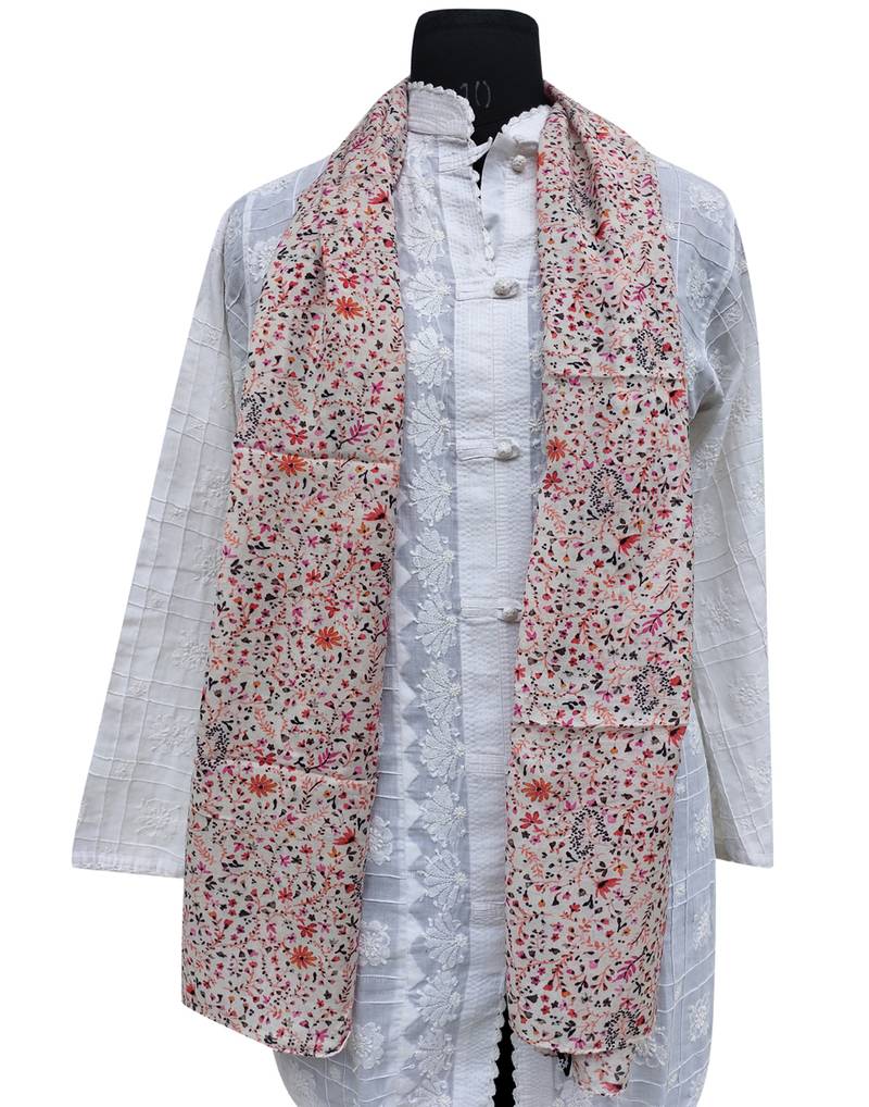 Appealing Muslin Fabric Multicolor Printed scarf