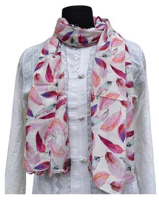 Elegant Muslin Fabric Multicolor Printed scarf 1