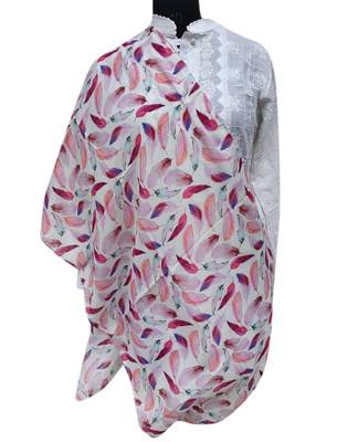 Elegant Muslin Fabric Multicolor Printed scarf 4