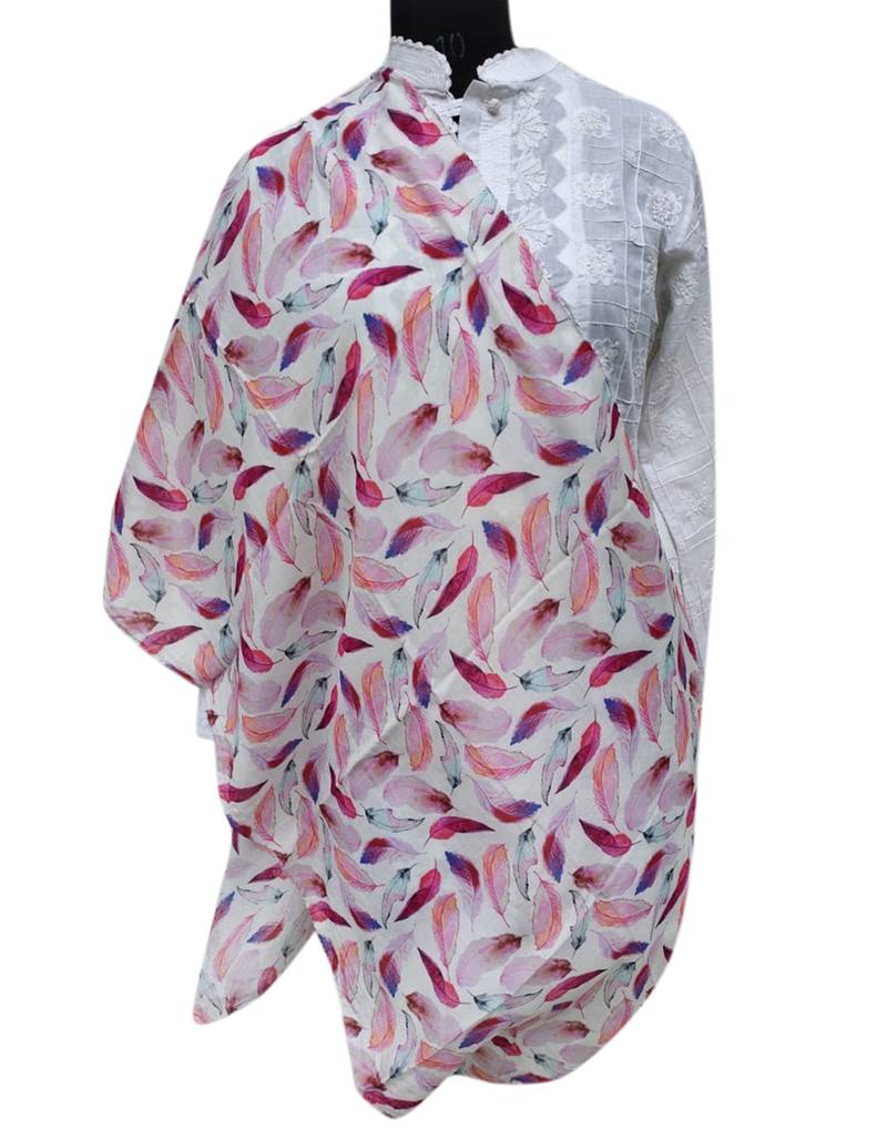 Elegant Muslin Fabric Multicolor Printed scarf