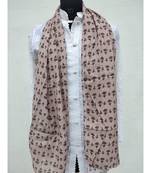 Alluring Muslin Fabric Mauve Printed scarf