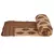 Floral Handblock Print Brown Double Bed Quilt