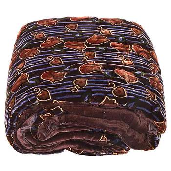 Jaipuri Double Bed Brown Velvet Cotton Quilts 3
