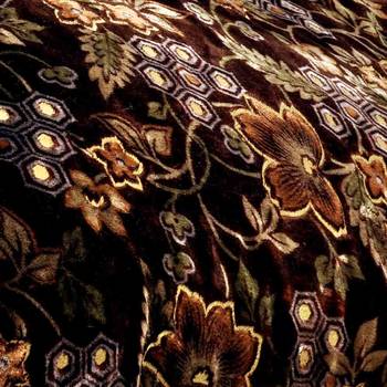 Ethnic Design Maroon Double Bed Velvet Quilts 3