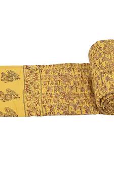 Royal Rajasthani Hand Block Cotton Single Ac Quilt