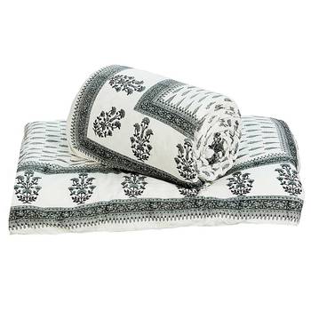 Sanganeri Floral Block Print Single Ac Quilts 1