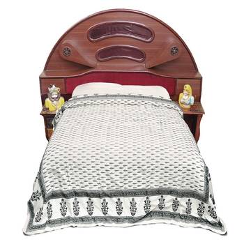Sanganeri Floral Block Print Single Ac Quilts 3