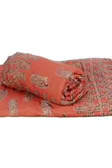 Paisley Design Hand Block Cotton Single Quilt
