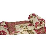 Floral Hand Block Cotton Single Bed Quilts