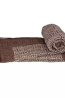 Ethnic Cotton Golden Print Single Bed Quilts