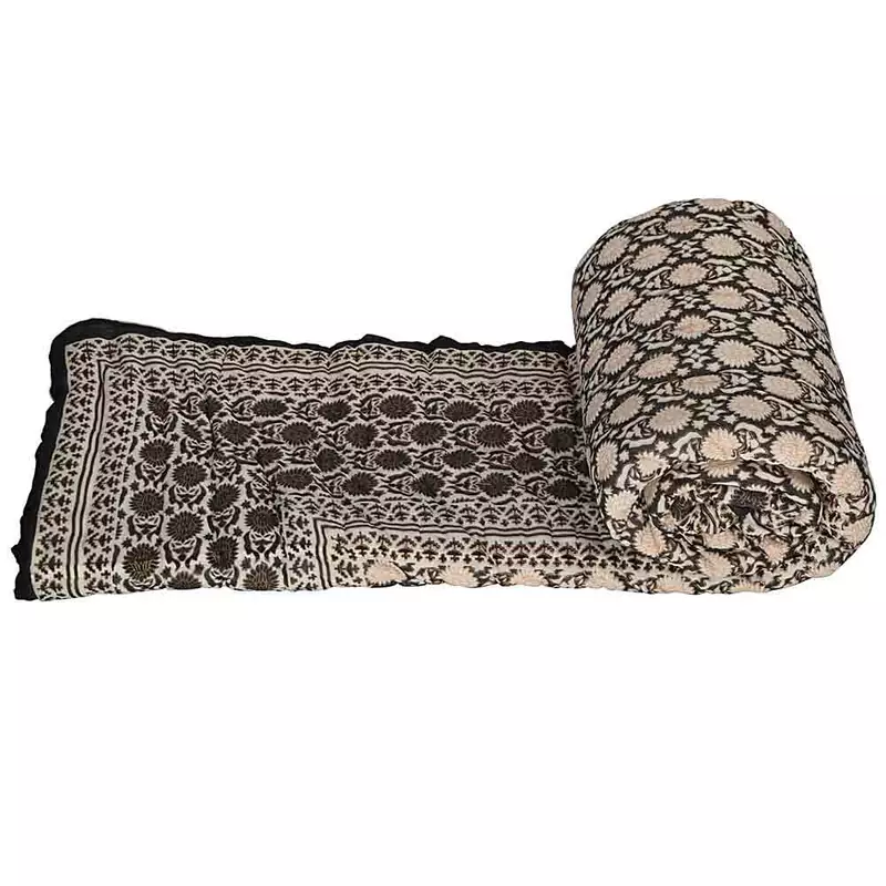 Jaipuri Style Cotton Single Bed Razai Quilts