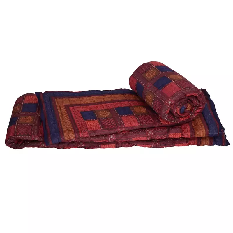 Jaipuri Style Bagru Cotton Single Bed Quilts