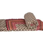 Jaipuri Golden Print Cotton Single Bed Quilt