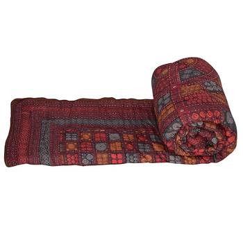 Designer Bagru Print Cotton Single Bed Quilts 2
