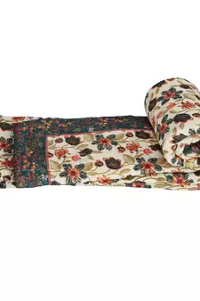 Floral Print Designer Cotton Single Bed Quilt
