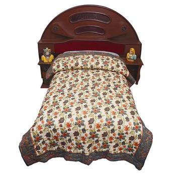 Floral Print Designer Cotton Single Bed Quilt 3