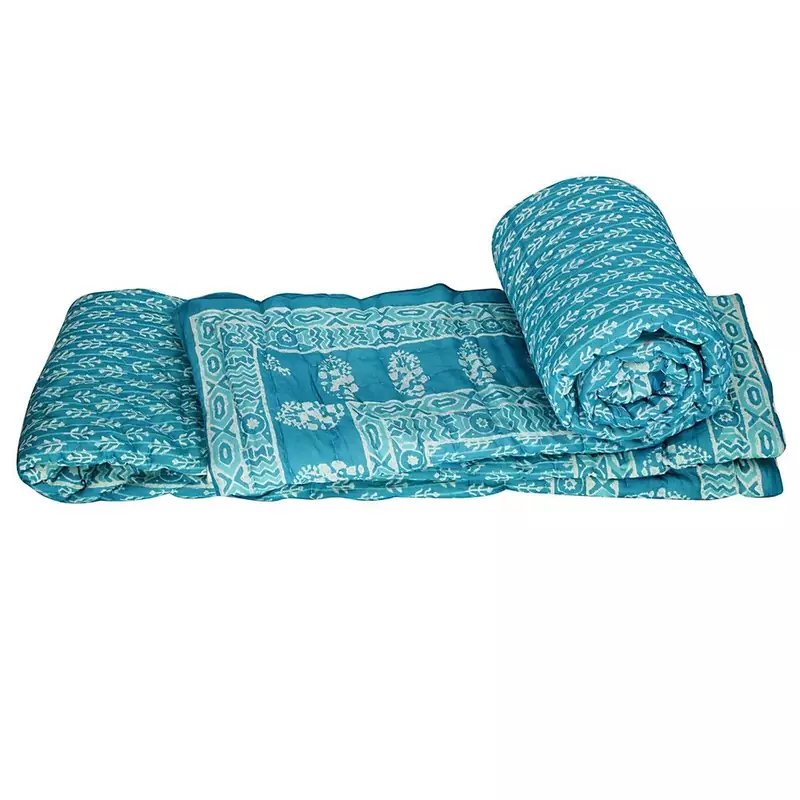 Booti Print Ethnic Cotton Single Bed Quilts