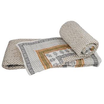 Pure Cotton Sanganeri Print Single Bed Quilts 1