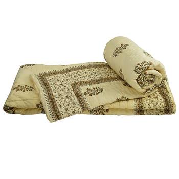 Rajasthani Floral Designer Single Bed Quilts 1