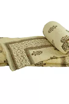 Rajasthani Floral Designer Single Bed Quilts