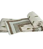 Sanganeri Design Style Print Single Bed Quilt