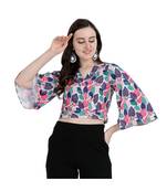 Women Floral Tie-up Crop Top
