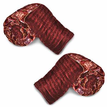 Traditional Floral Single Bed Velvet Quilts 1