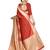 Red woven art silk saree with blouse