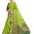 Green woven art silk saree with blouse