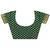 Green woven art silk saree with blouse