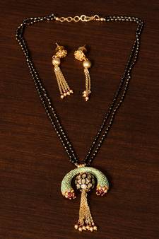 Meenakari Worked Designer Mangalsutra MS12