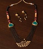 Multi-layered Emerald Stone Embellished Designer Mangalsutra MS15