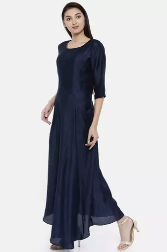 mayank modi Blue Classic Long Dress