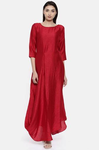 mayank modi Red Classic Long Dress