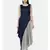 mayank modi Blu/Grey Drape Dress
