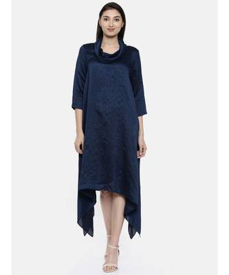 mayank modi Blue Cowl Neck Dress 1