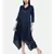 mayank modi Blue Cowl Neck Dress
