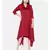 mayank modi Red Cowl Neck Dress