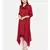 mayank modi Red Cowl Neck Dress