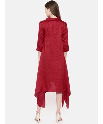 mayank modi Red Cowl Neck Dress 4