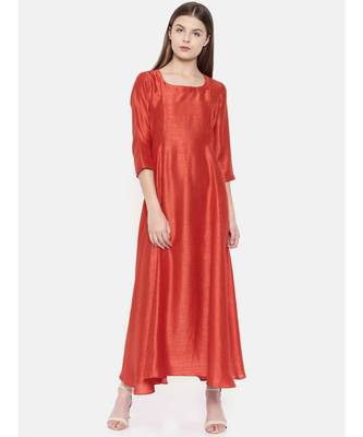 mayank modi Rust Orange Dress 1