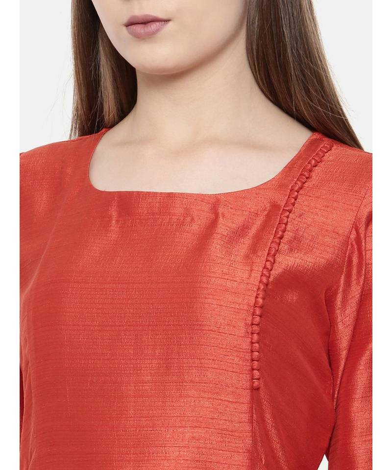 mayank modi Rust Orange Dress