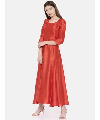 mayank modi Rust Orange Dress 3