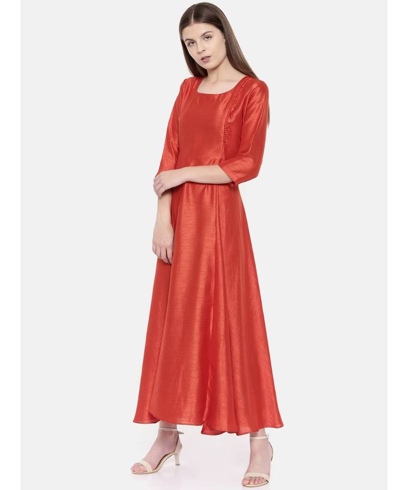 mayank modi Rust Orange Dress