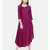 mayank modi Wine Bias Slub Dress