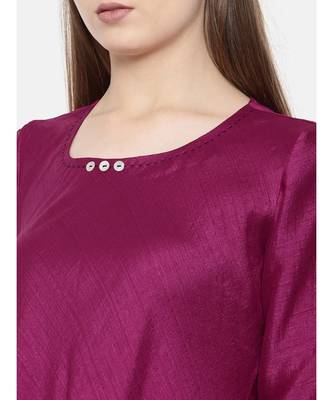 mayank modi Wine Bias Slub Dress 2